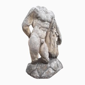 Classical Torso of Hercules with Base, Italy, Stone