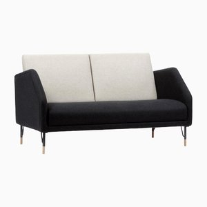 2-Seater 77 Sofa Couch in Wood and Fabric by Finn Juhl
