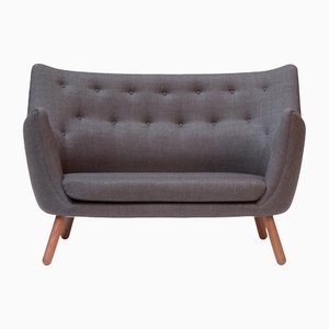 Poet Sofa in Fabric and Wood by Finn Juhl