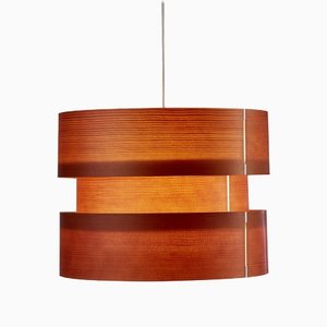 Grande Lampe à Suspension Cister en Bois par Coderch pour Tunds