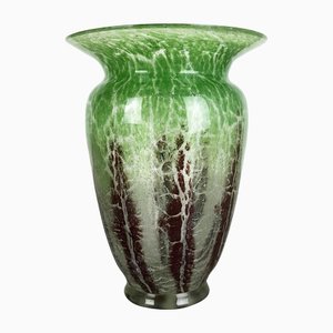 German Glass Vase by Karl Wiedmann for WMF Ikora, 1930s