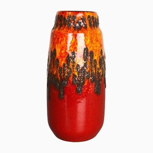 Zig Zag Keramik Fat Lava Vase von Scheurich, Deutschland, 1970er