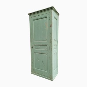 XXL Antique Pastel Mint Blue Linen Cabinet