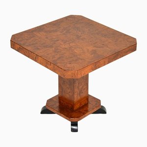 Art Deco Burr Elm Occasional or Coffee Table, 1930s