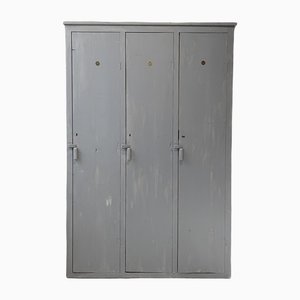 Blue Patinated Cloakroom Cabinet