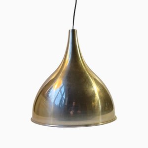 Scandinavian Modern Silhouette Pendant Lamp in Brass by Jo Hammerborg for Fog & Menup, 1970s