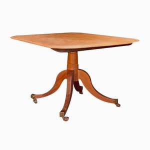 Mid-Century Victorian Mahogany Breakfast Tilt-Top Table in Raw Wood