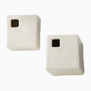 Set of 2 Wall Jars Front Hole