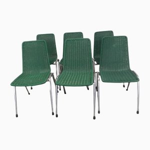 Stackable Garden Chairs, Set of 6