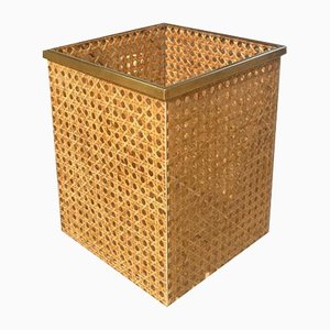 Acrylic and Brass Basket from Dior Home, 1970
