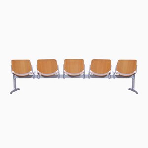 Model AXIS 3000 5-seater Bench by Giancarlo Piretti for Castelli