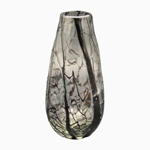 Jarrón grande de cristal de Murano hecho a mano, años 60