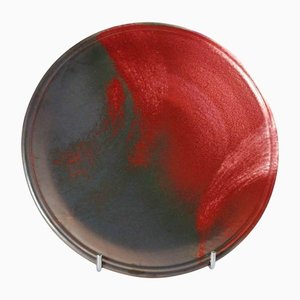 Plat Abstrait en Cuivre de Ceramiche Lega