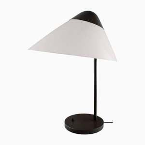 Lampe de Bureau Opala en Aluminium Laqué et Verre Opalin par Hans J. Wegner