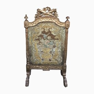 Antique French Chateau Gilt Wood Firescreen