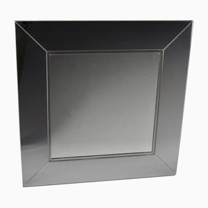 Italian Polished Stainless Steel Wall Mirror, 1970s