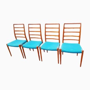 Vintage Mid-Century Mod. 82 Kitchen Chairs by Niels O Möller
