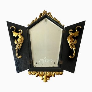 Hungarian Secessionist Folding Mirror by Lajos Kozma for Budapest Workshop, 1920s