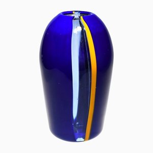 Sapphire Blue Murano Glass Vase from Murano Glam