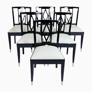 Art Deco Chairs by Decoene Freres Belgium, 1940s, Set of 6