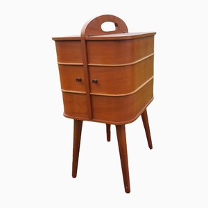 Mueble de costura danés vintage de teca