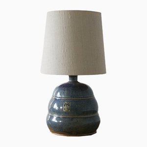 Vintage Blue Ceramic Table Lamp