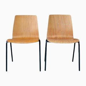Mid-Century Scandinavian Style Dining Chairs from Hiller, Set of 2