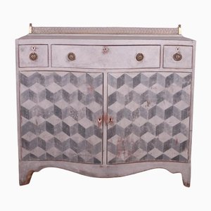English Serpentine Front Sideboard
