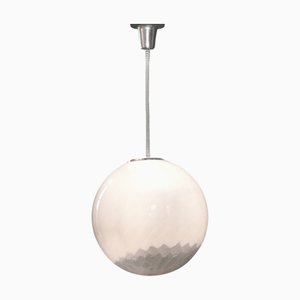 Very Big Murano Glass Ball Ceiling Lamp by Mazzega, 1970s