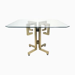 Geometrical Brass Dining Table