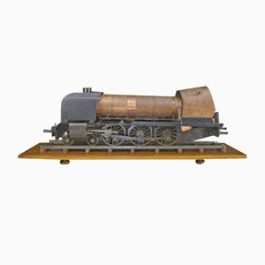 Modellino di treno in metallo e rame, 1920