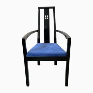 Viennese High Back Armchair in the Style of Josef Hoffmann