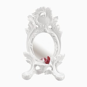 Glänzender Spiegel in Weiß von Rebirth Ceramics