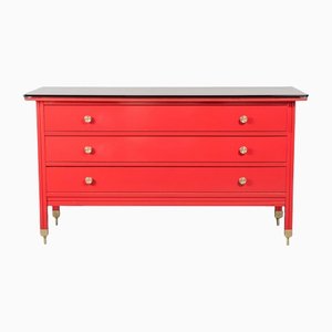 Red Chest of Drawers by Carlo de Carli, 1960s