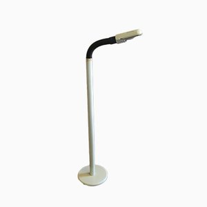 Bendable White Lacquered Metal Floor Lamp, 1960s