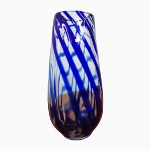 Gefäß aus blauem Murano Glas, 1960er