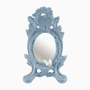 Mirror in Powder Matt Blue from Rebirth Ceramics