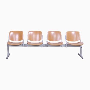 AXIS 3000 4 Seater bench by Giancarlo Piretti for Castelli