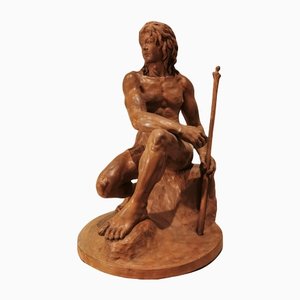 Mythological Sculpture of Paris, 1800s, Terracotta