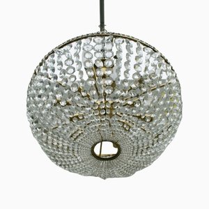 Austrian Crystal Glass Chandelier from Bakalovits and Sons, 1950s