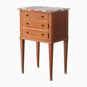 Art Deco French Sunray Nightstand Side Cabinet Bedside Table