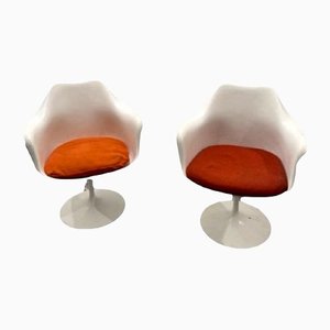 Swivel Tulip Armchairs from Knoll, Set of 2