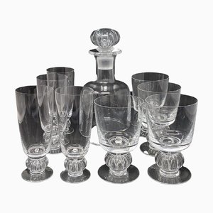 Spanish Crystal Service by Marc Lalique, 1900s, Set of 40