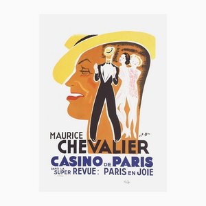 Charles Kiffer, Maurice Chevalier Au Casino De Paris II, 1985, Lithographie sur Papier Vélin