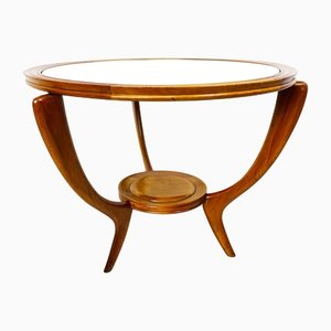 Mid-Century Italian Wooden Round Table, 1950s