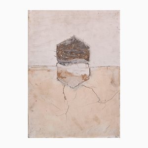 Anna Miquel Andreu, Composition Abstraite, 20ème Siècle, Huile & Technique Mixte sur Toile