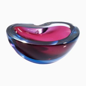 Italian Sommerso Murano Glass Bowl by Flavio Poli for Seguso