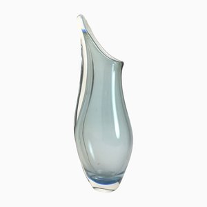 Vintage Bohemian Light Blue Vase, 1970s
