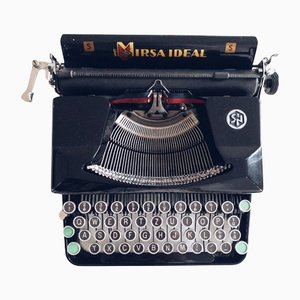Amerikanische S Qwertz Schreibmaschine von Mirsa Ideal, 1930er