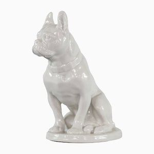 Vintage Porcelain Bulldog from Lomonosov Porcelain Factory